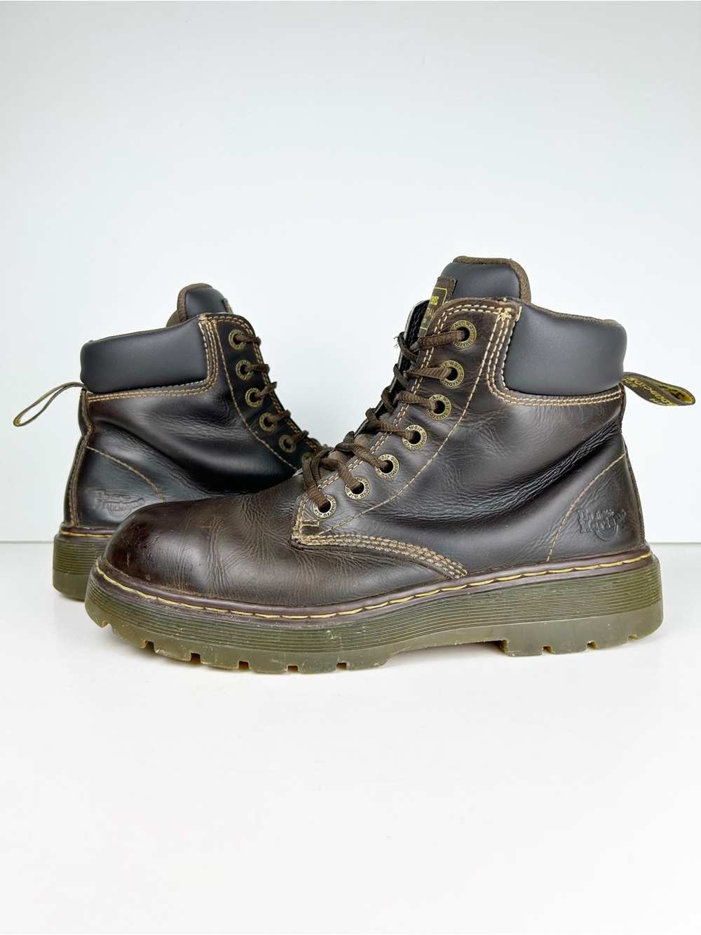 Dr Doc Martens Winch EW Industrial Brown Leather Steel Toe ASTM Safety Boot EU42